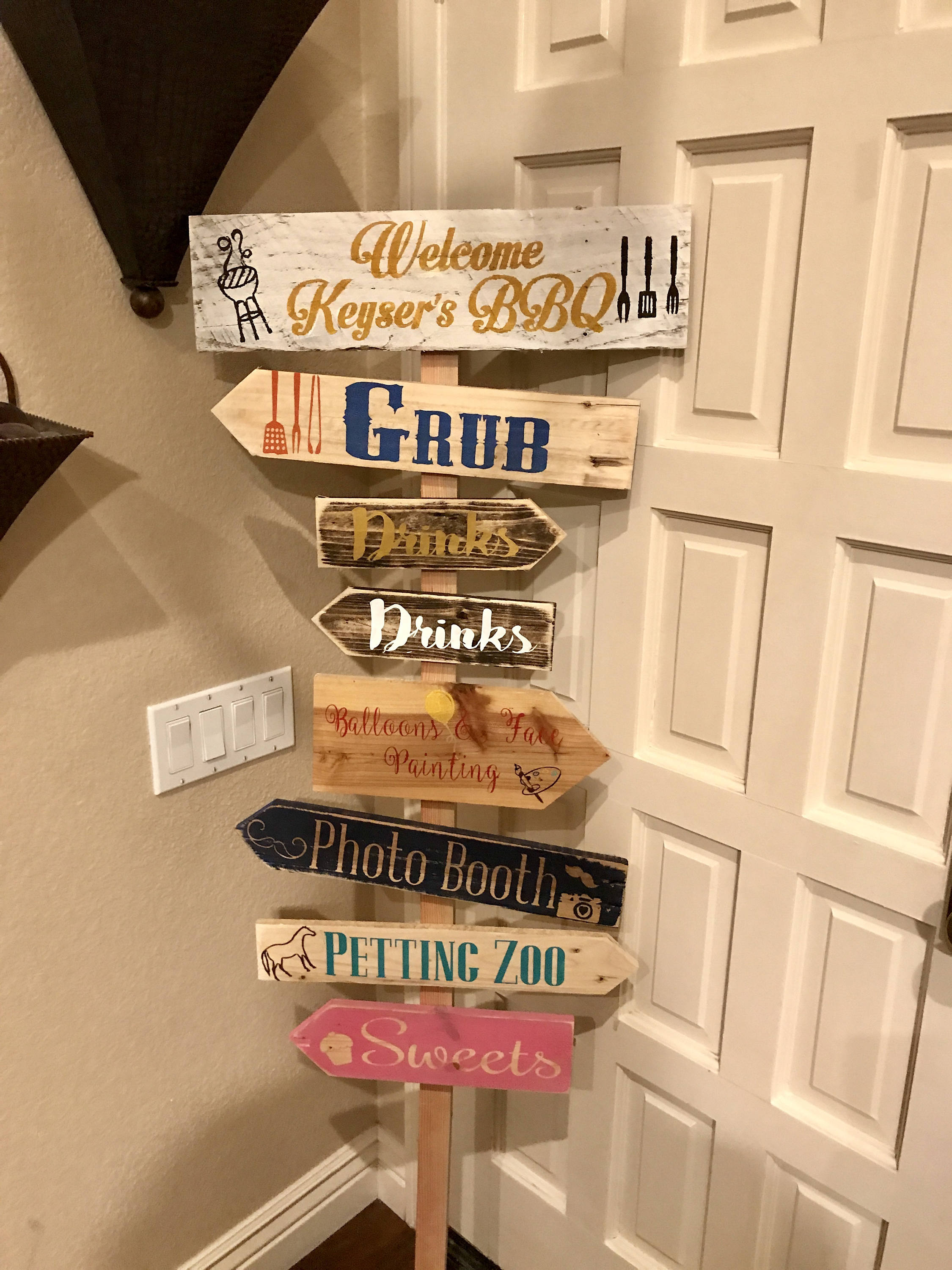Custom Direction Sign Board Custom Directional Sign | Etsy