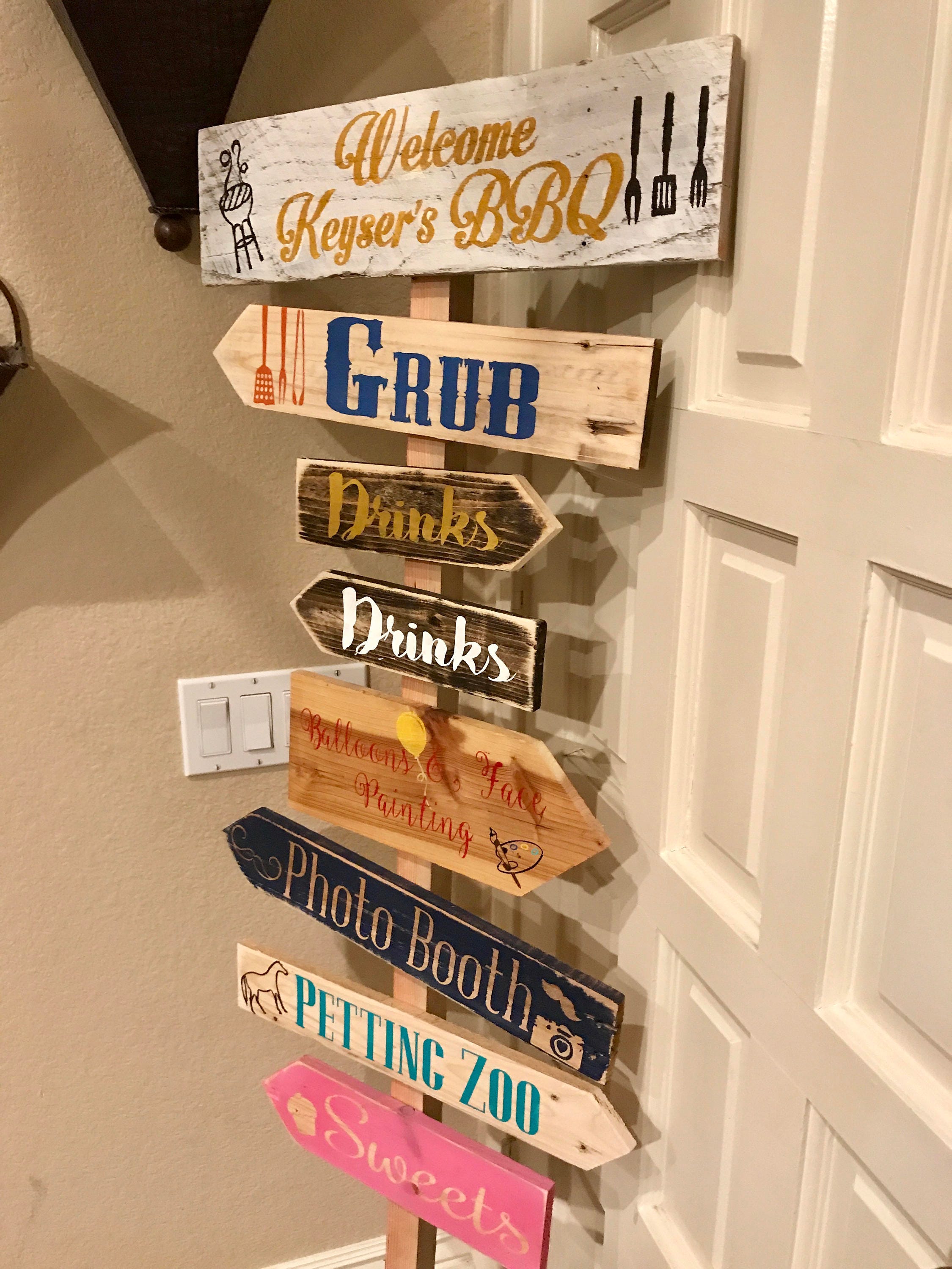 Custom Directional Sign | Etsy