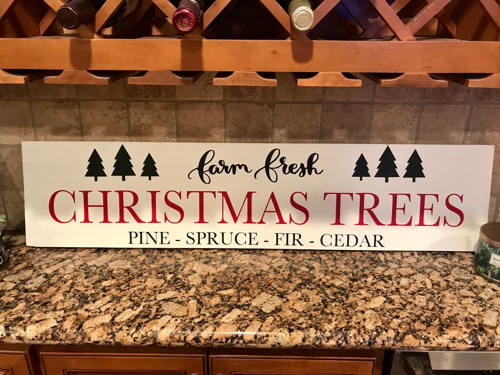 Farm Fresh Christmas Trees Sign
