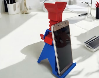 Soporte para teléfono con soporte para gato / Regalo para entusiastas de los coches impreso en 3D