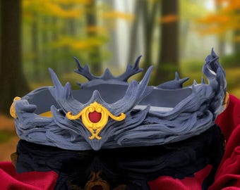 Corona élfica, tocado de fantasía impreso en 3D con diseño de enredaderas.