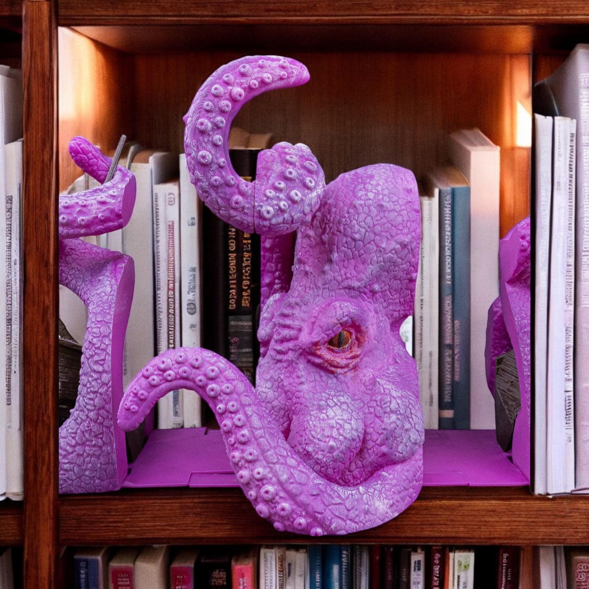 Octopus Bookend | 3D Printed Kraken Shelf Decor for Ocean Lovers — photo 1 of 10