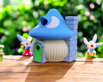Pilz Vogelhaus 3D Gedruckt - Wunderliche Gartenkunst für Vögel, Einzigartiges Wohndekor & Naturliebhaber, Perfektes Geschenk
