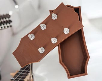 Soporte para clavijero de guitarra impreso en 3D / Organizador de púas y adornos / Regalo de decoración musical