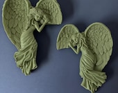 Door Corner Angel, Gothic Angel Decor for Door and Window Frames, Left or Right Facing or Pair, Custom Color — photo 15 of 20