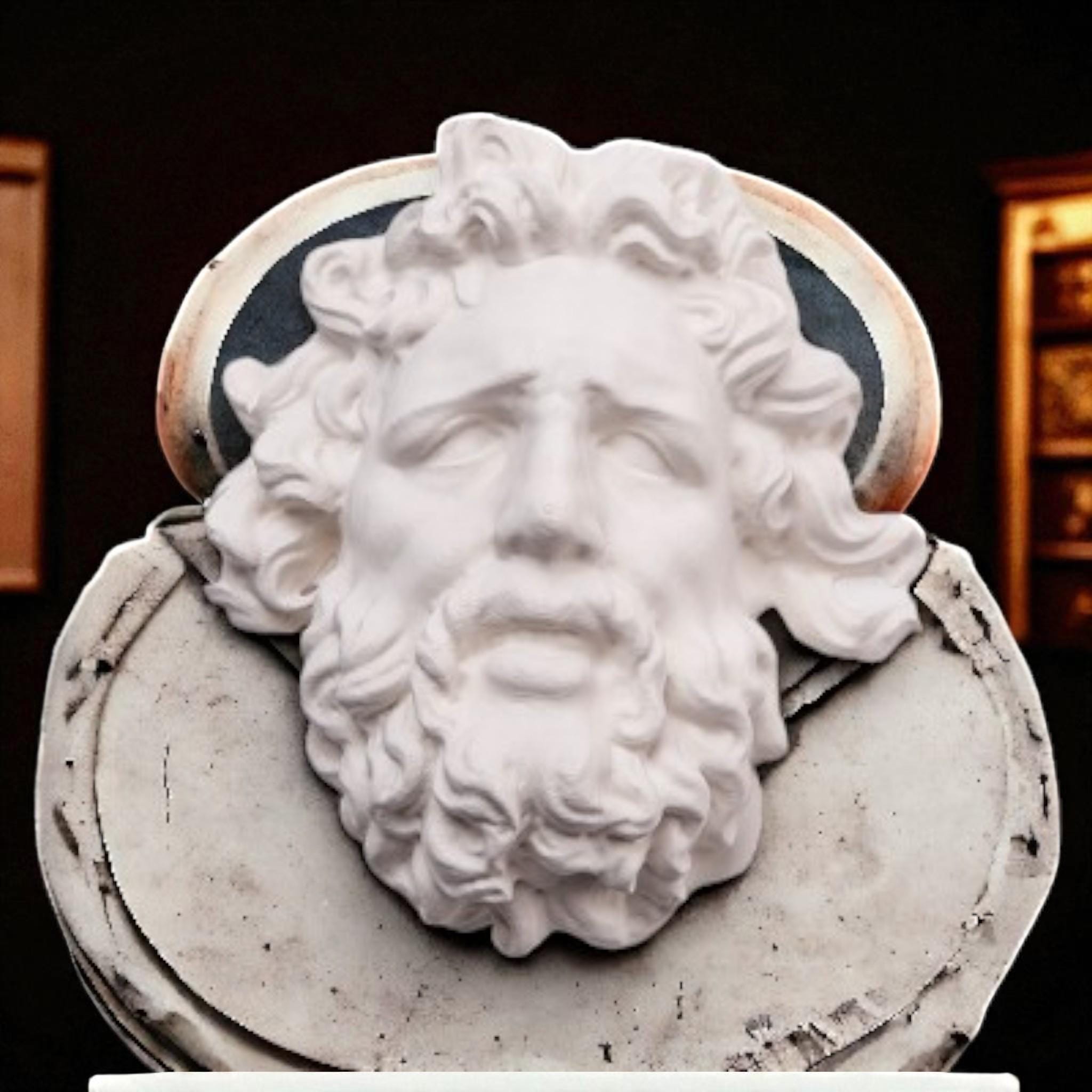Laocoön Mask Wall Sculpture – 3D Printed Greek Mythology Decor — photo 1 of 7