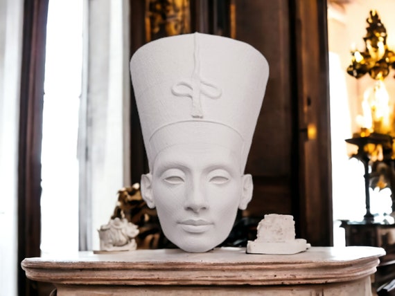 Nefertiti Wall Art – 3D Printed Egyptian Queen Bust – Small, Medium, Large & Sets