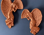 Door Corner Angel, Gothic Angel Decor for Door and Window Frames, Left or Right Facing or Pair, Custom Color — photo 9 of 20