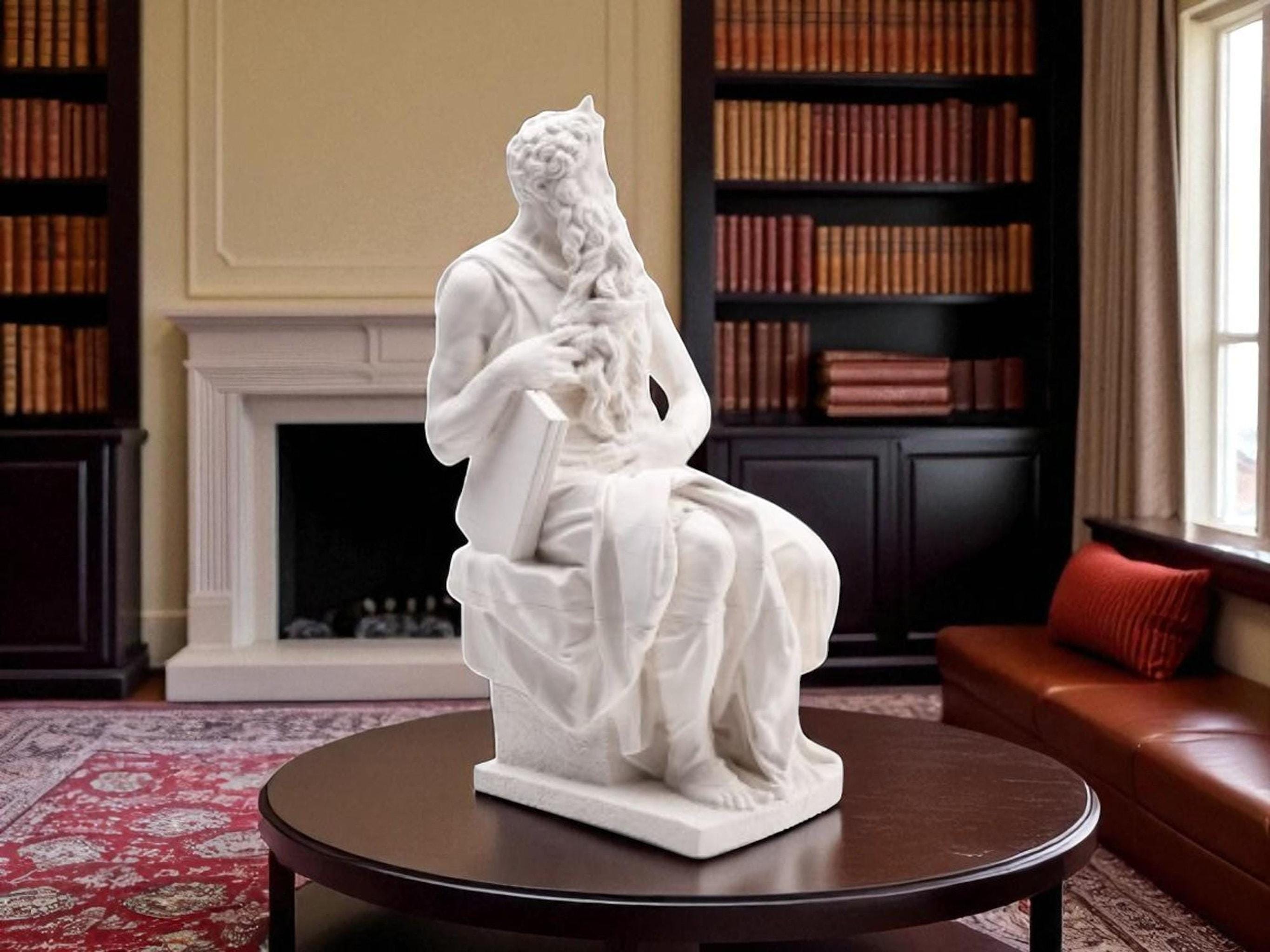 Renaissance Statue of Michelangelo's Moses, 3D Printed Classical Art Piece — photo 1 of 8