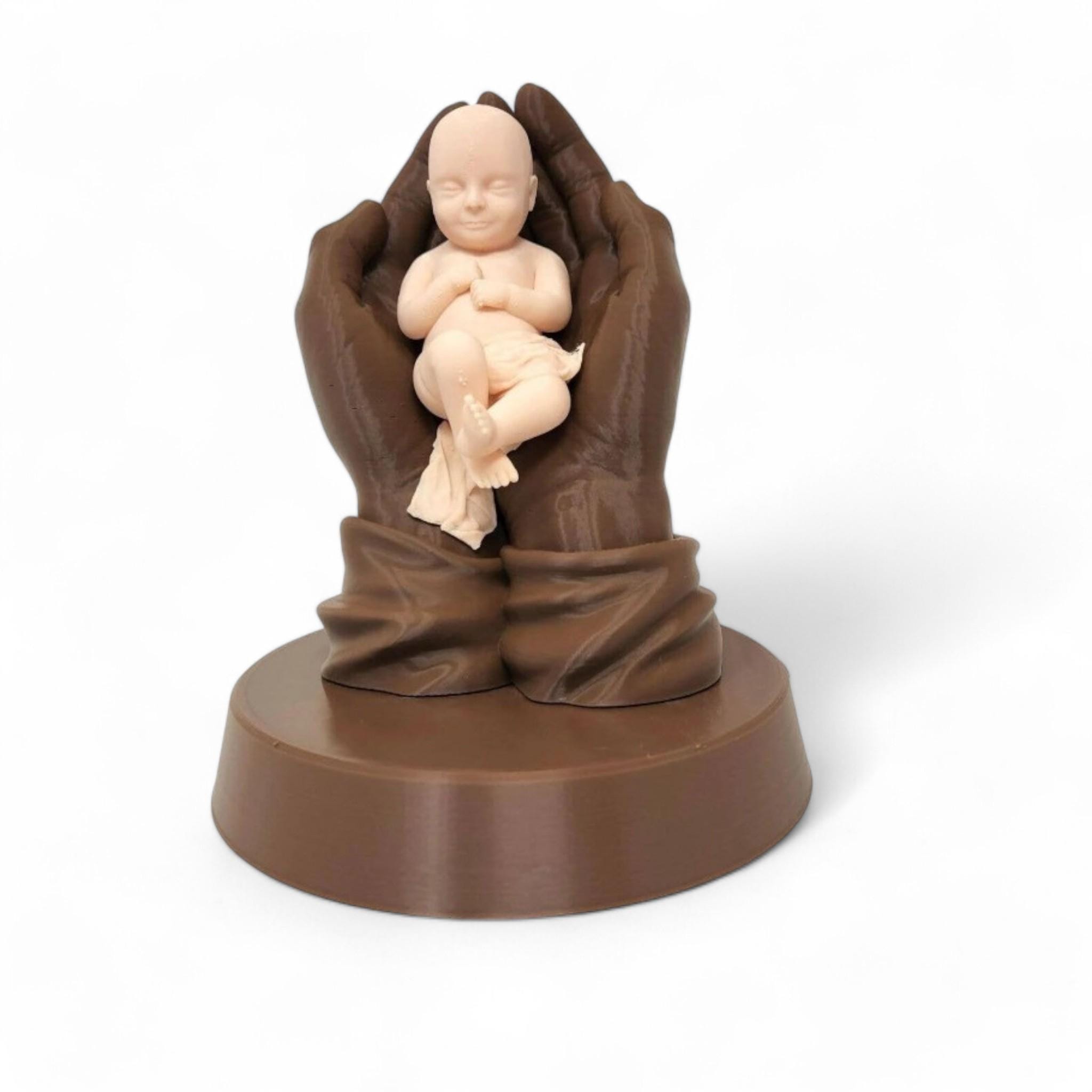 Jesus Holding Baby Statue – 3D Printed Religious Gift, Catholic Christian Decor — photo 1 of 10