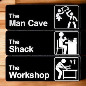 3D Printed Office Signs Plaques Labels in the Style of The Office TV Show - Personalize Your Room, Door, or Wall