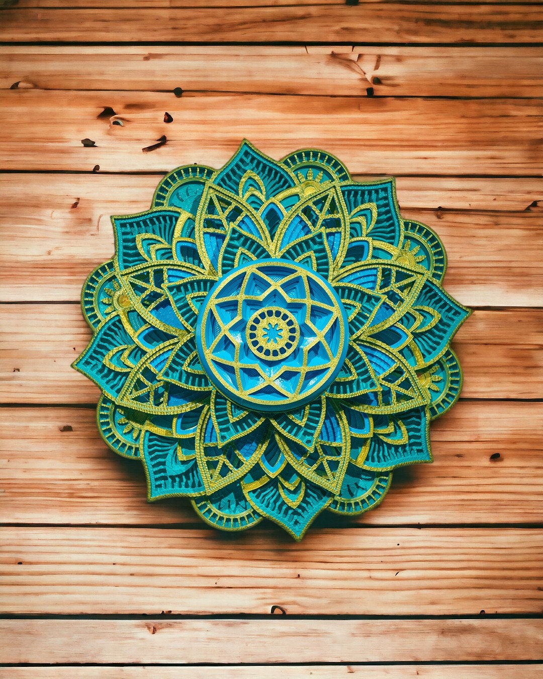 3D Printed Mandala Wall Decor – Sacred Geometry, Boho Home Accent - Etsy