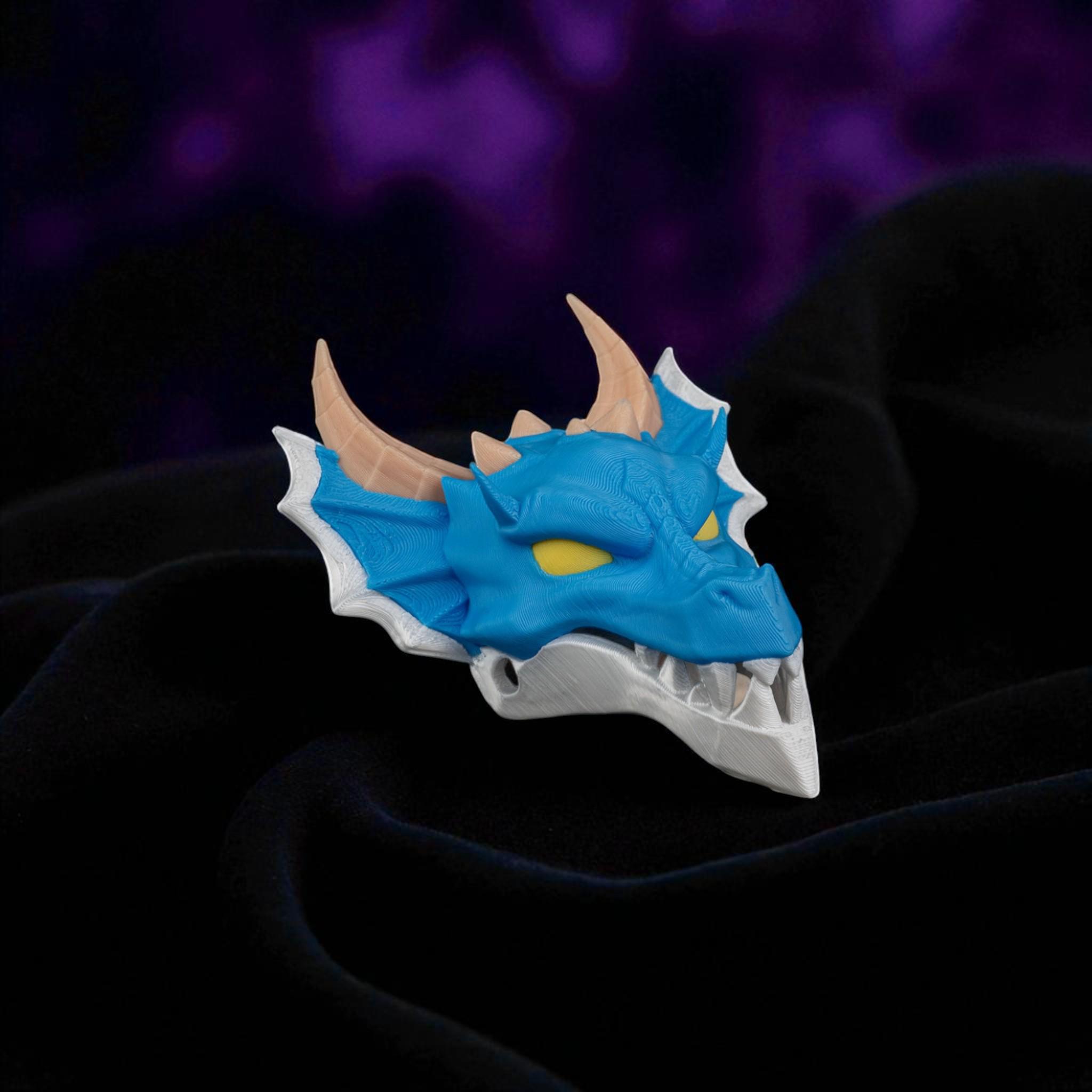 Dragon Hair Pin, 3D Printed Skull Accessory in Eco-Friendly Plastic — photo 1 of 11