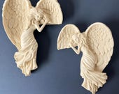 Door Corner Angel, Gothic Angel Decor for Door and Window Frames, Left or Right Facing or Pair, Custom Color — photo 6 of 20