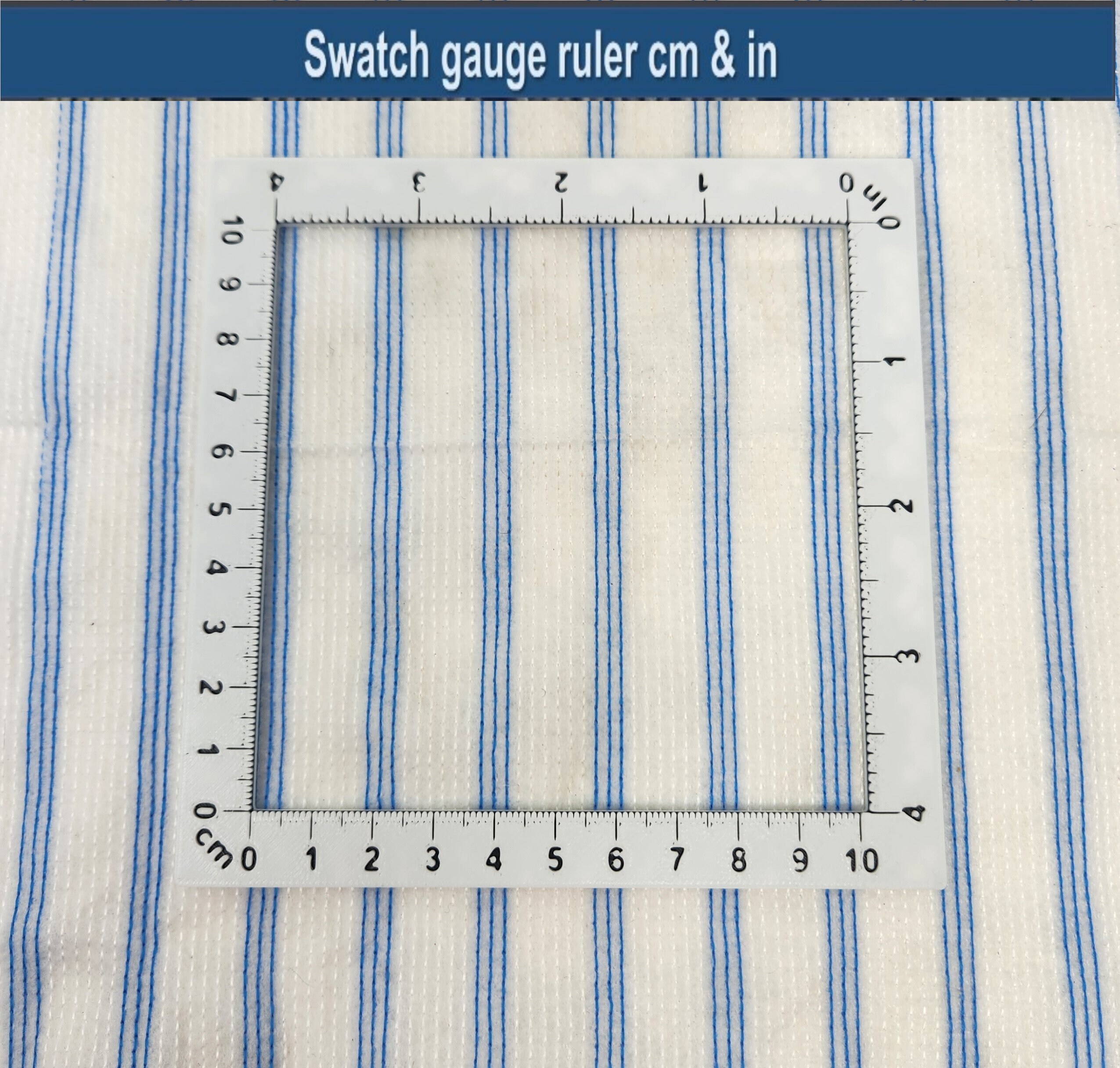 Knitting Gauge Ruler – 3D Printed Swatch Tool (5x5 Inch) - Etsy
