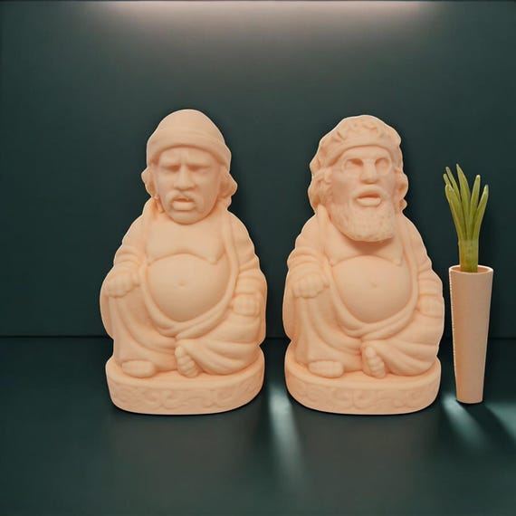 Stoner Decor: Retro Buddha Figurines, 3D Printed PLA Plastic Collectibles