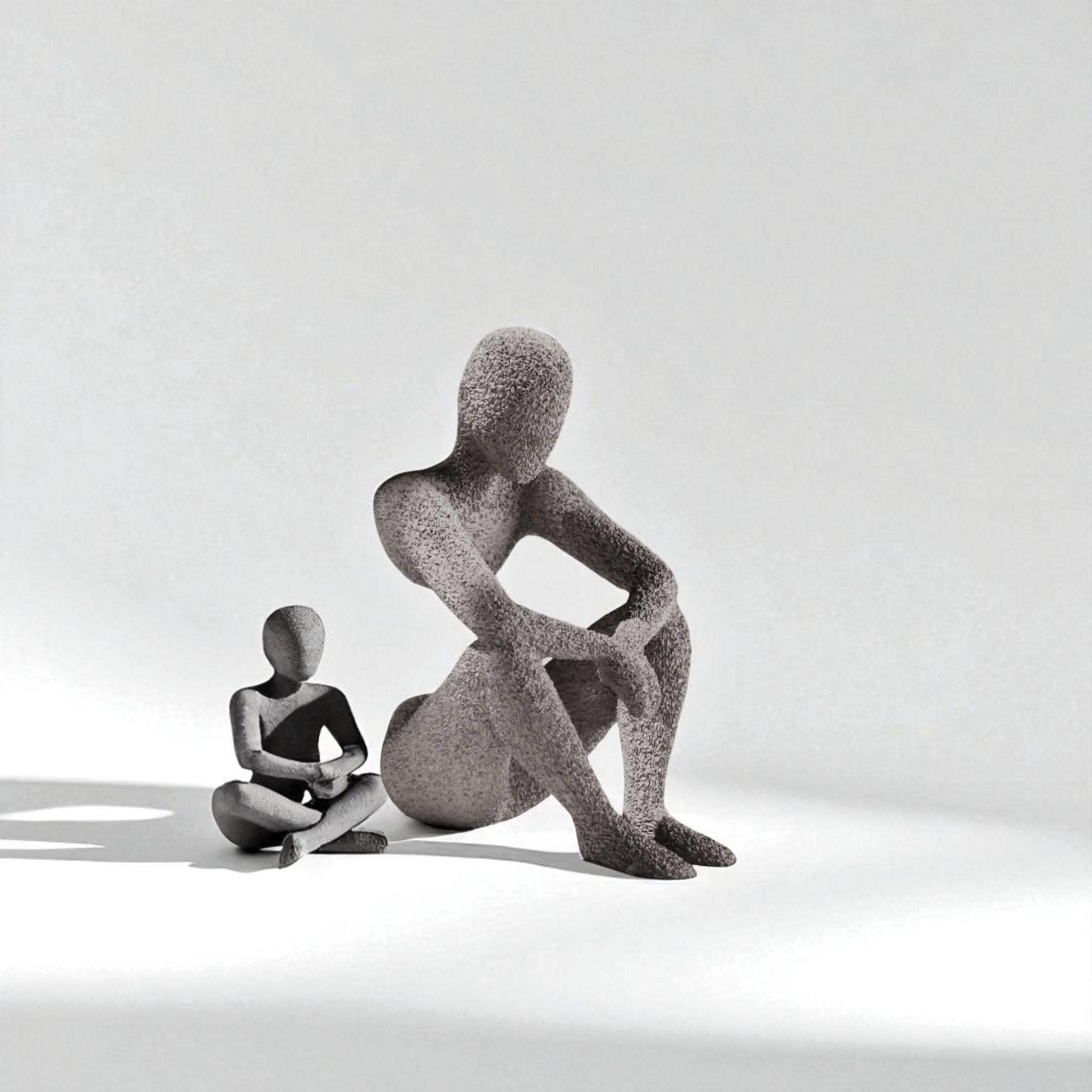 3D Printed Reflection Figurine – Ethereal Meditation Statue, Spiritual Art — photo 1 of 10