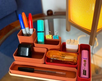 Organizador de escritorio CoreGrid: sistema de almacenamiento modular / Organizador de oficina y manualidades impreso en 3D