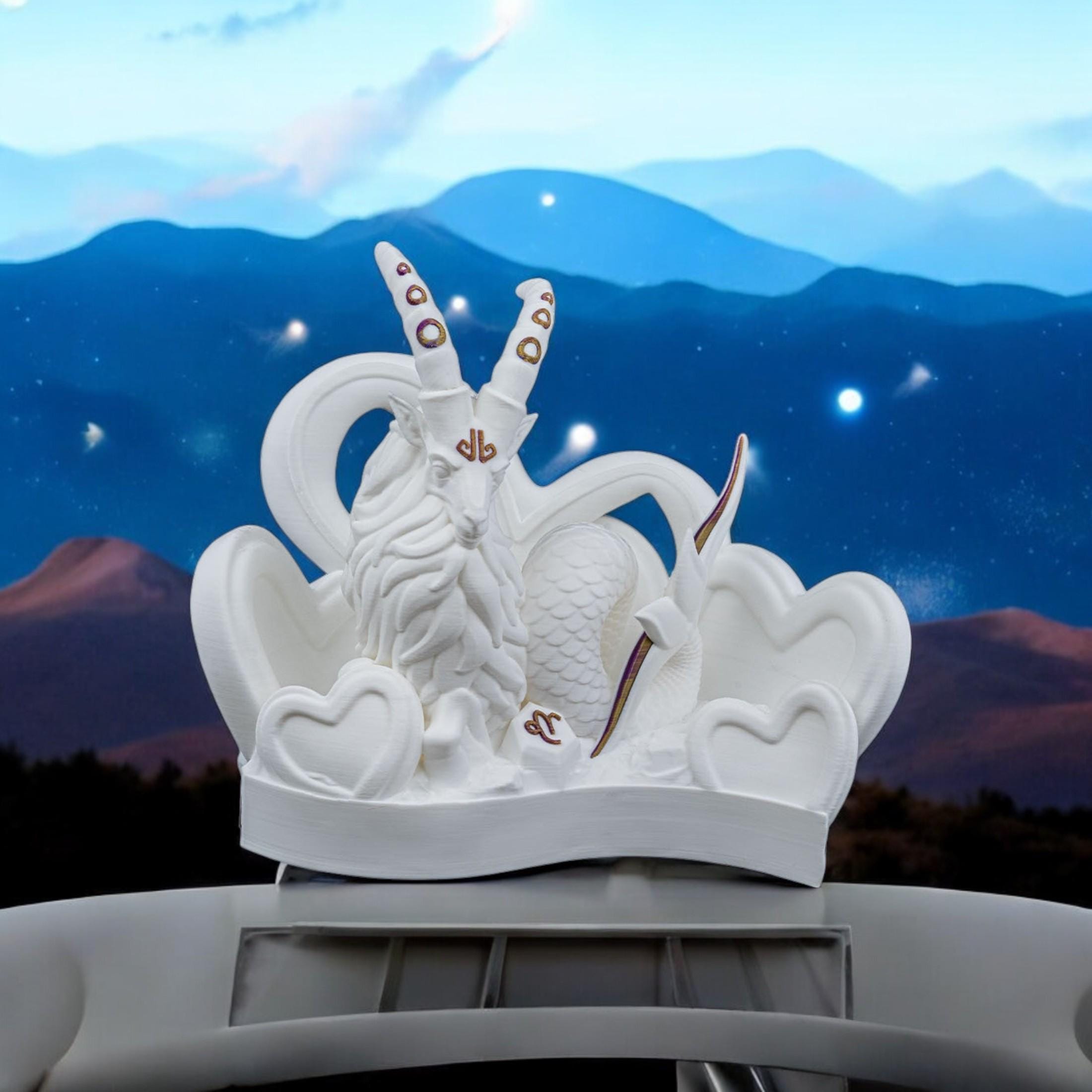 Capricorn Valentine Sculpture | 3D Printed Zodiac Figurine — photo 1 of 9