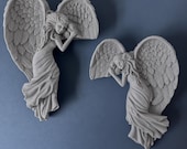 Door Corner Angel, Gothic Angel Decor for Door and Window Frames, Left or Right Facing or Pair, Custom Color — photo 8 of 20