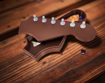 ストラトスタイルピックホルダー | 3Dプリントギターピックオーガナイザー | ミュージックデスクデコレーション