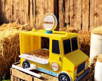 3D Printed Food Truck Bird Feeder – Whimsical Garden Decor