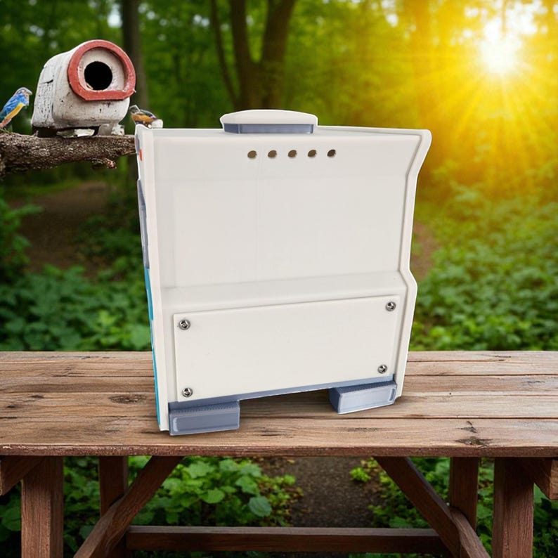 ヴィンテージRVバードハウス - レトロなキャンピングカーのガーデンデコレーション、手作りの屋外バードハウス 画像 10