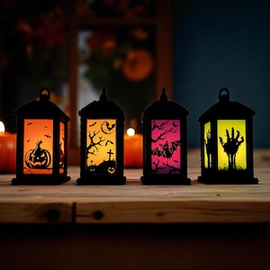 Halloweenlantaarn – 3D-geprinte theelichthouder met griezelige ontwerpen