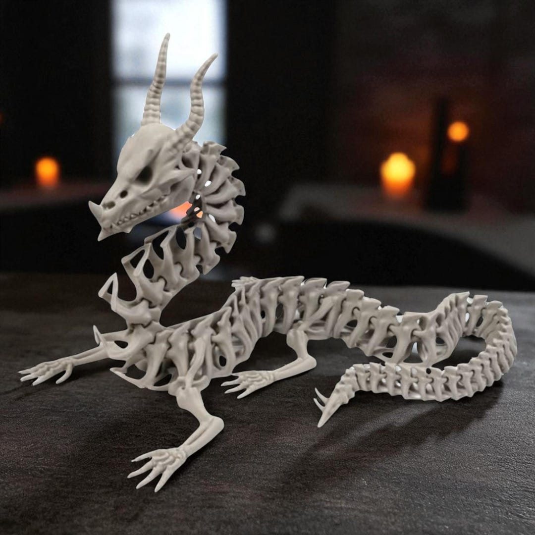 Drago viverna piumato, drago stampato in, drago articolato, drago agitato, movimento multi-articolato, drago volante con dettagli in, animale domestico da scrivania