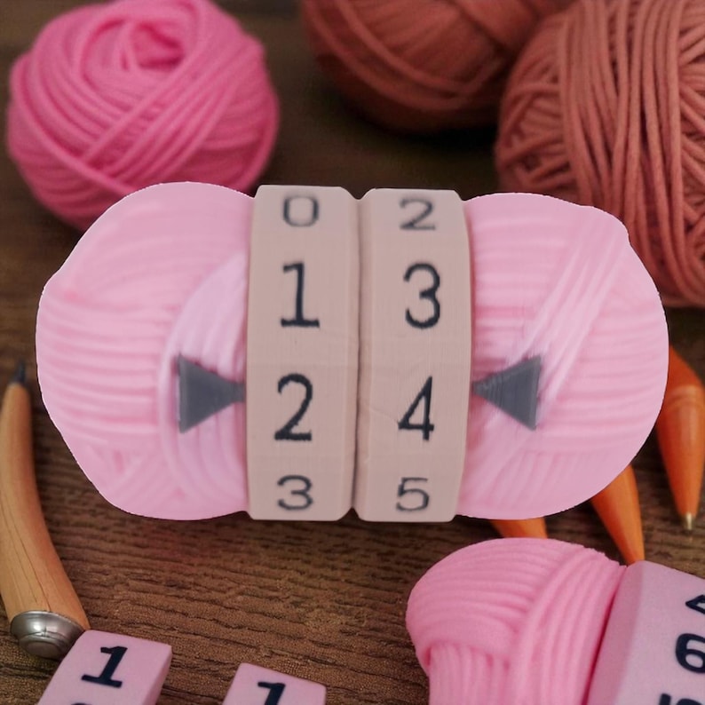 Crochet Row Counter, 3D Printed Stitch Tracker Tool for Accurate ...