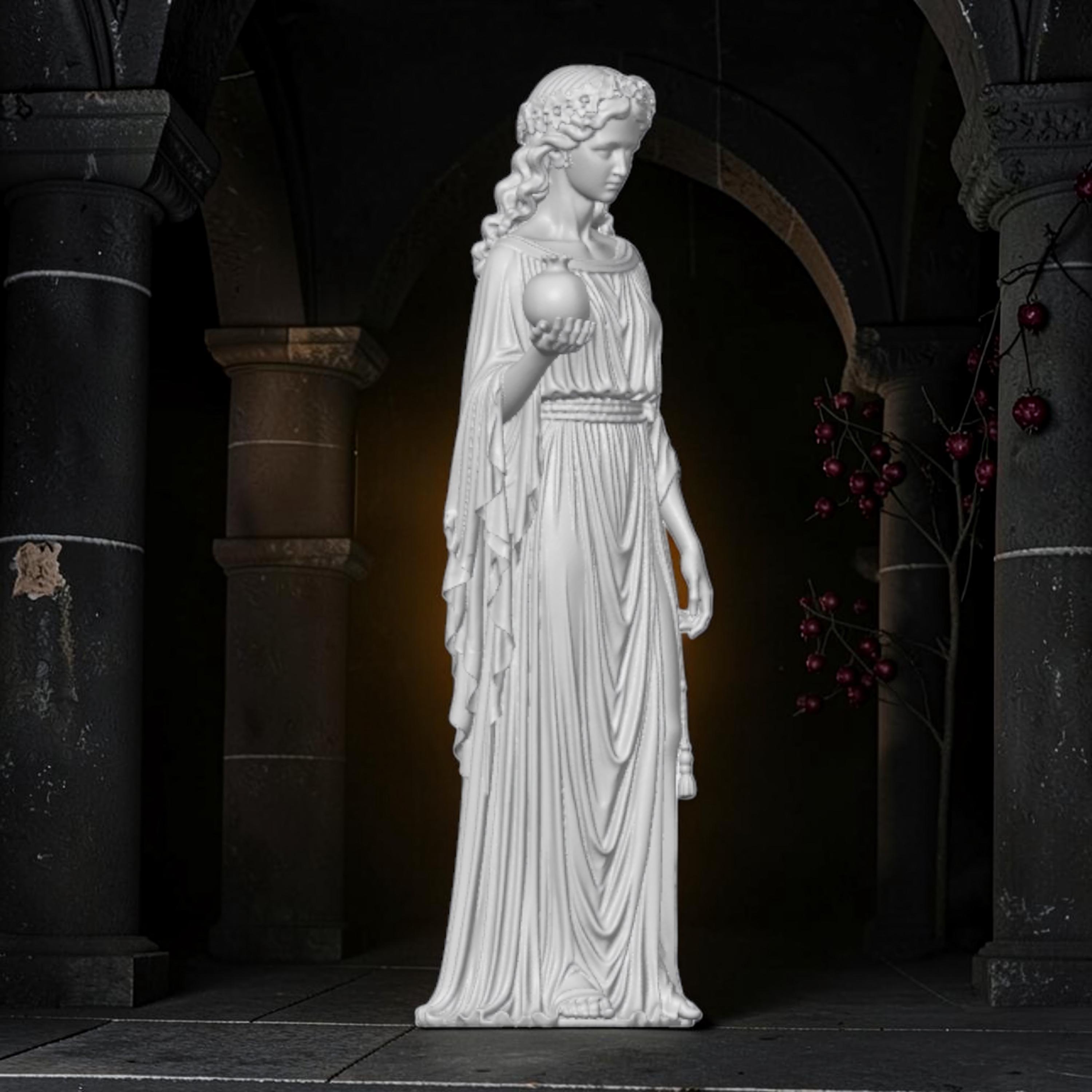 Persephone Statue Queen of the Underworld Sculpture Greek Goddess Decor Stone Finish Gift No Base — photo 1 of 10