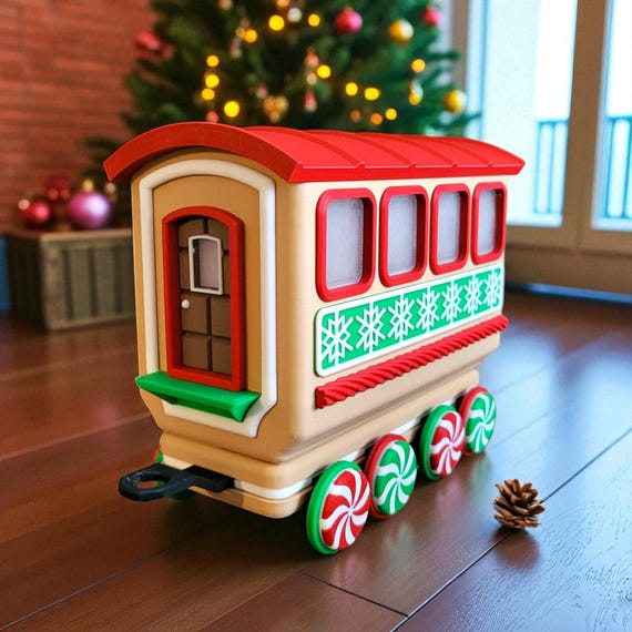 Gingerbread Train Add-On Cars, Custom Holiday Caboose and Candy Wagon Options