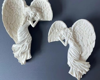 Handcrafted 3D Printed Door Corner Angel - Vintage European Home Decor for Doors & Window Frame Decoration