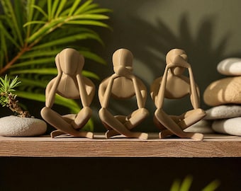 Figura del trío del mal impresa en 3D: decoración espiritual para el hogar