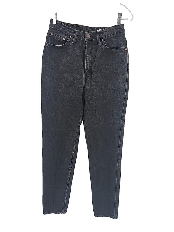 Vintage Levi's 512 Jeans, Slim Fit Tapered Leg, USA Made, Black Denim (28x32)