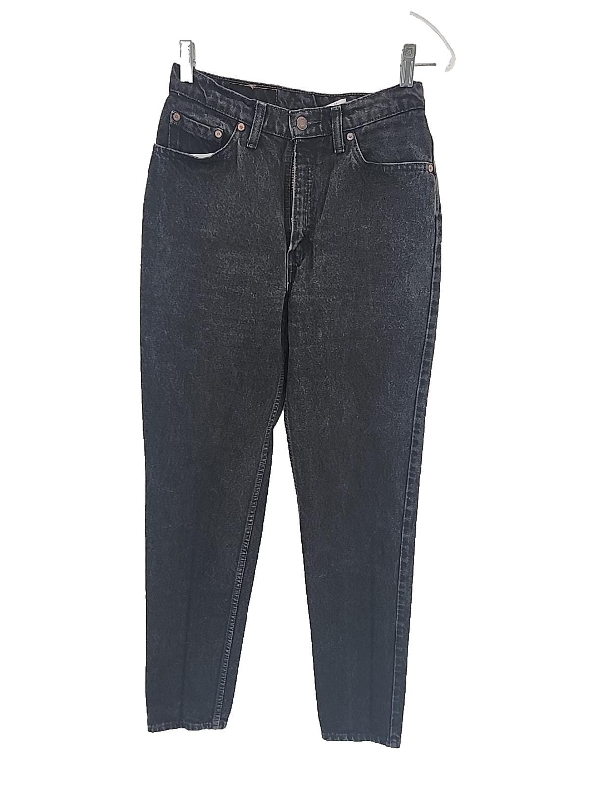 Vintage Levi's 512 Jeans, Slim Fit Tapered Leg, USA Made, Black Denim (28x32) — photo 1 of 10