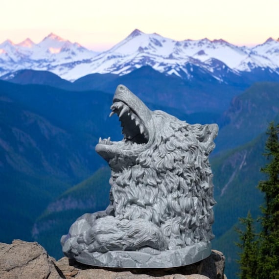 Wolf Dice Tower – 3D Printed Dungeons and Dragons RPG Accessory