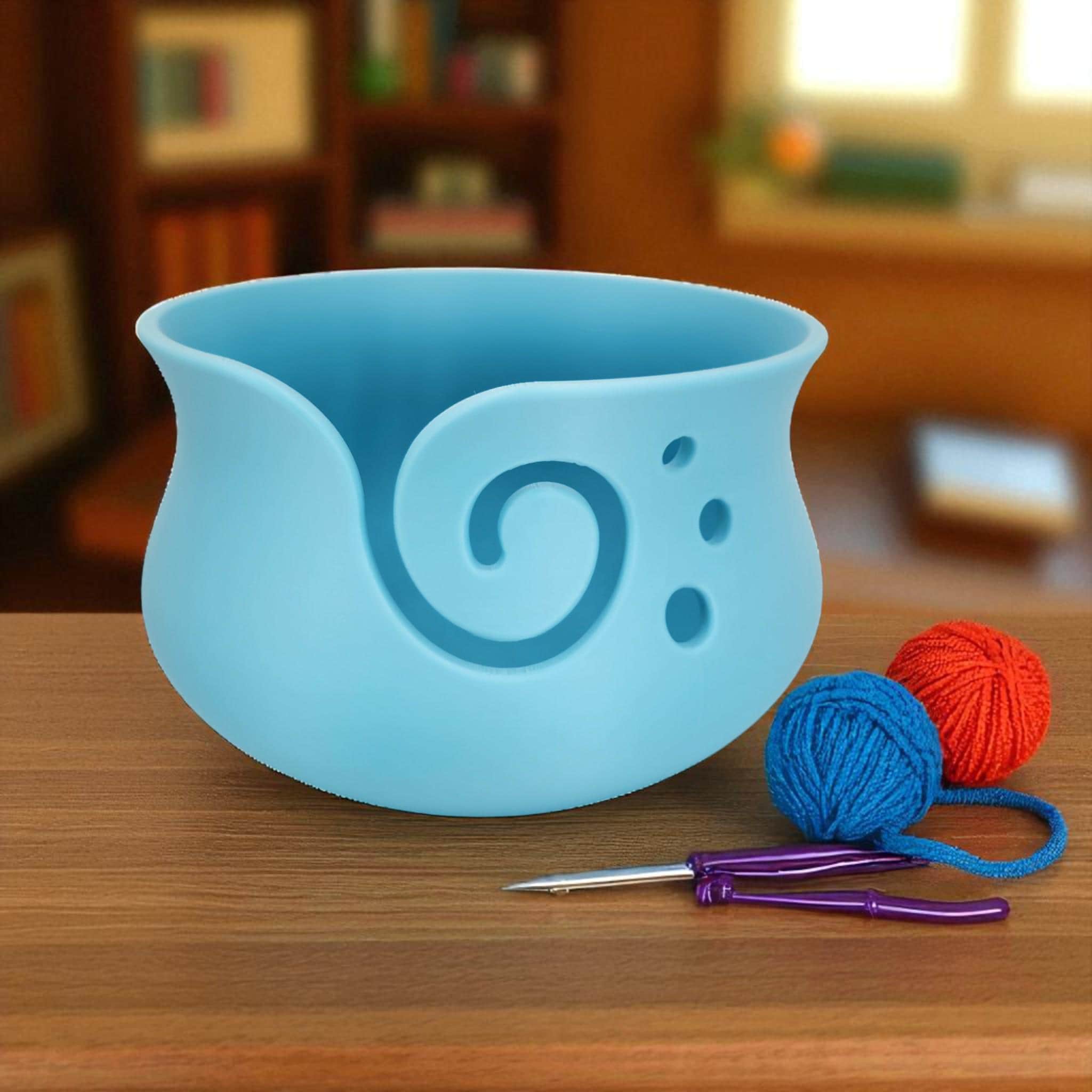 Spiral Yarn Bowl | 3D Printed Knitting & Crochet Organizer | Tangle-Free Craft Gift — photo 1 of 10