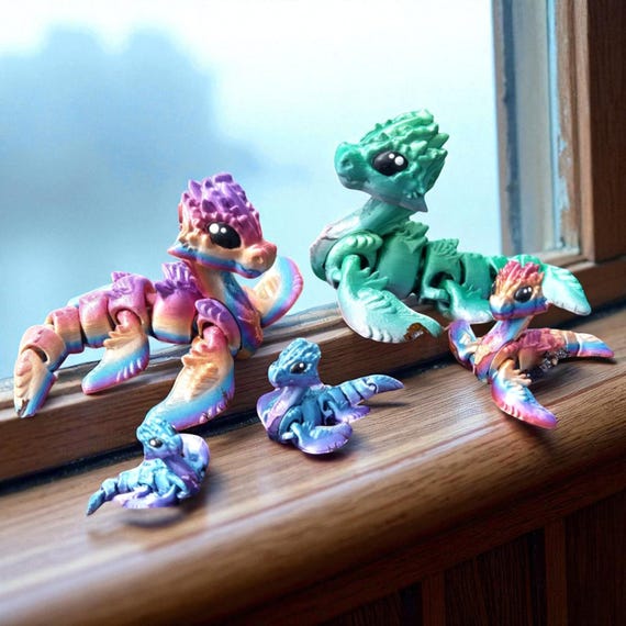 3D Printed Loch Ness Monster Figurine – Mythical Nessie Decor