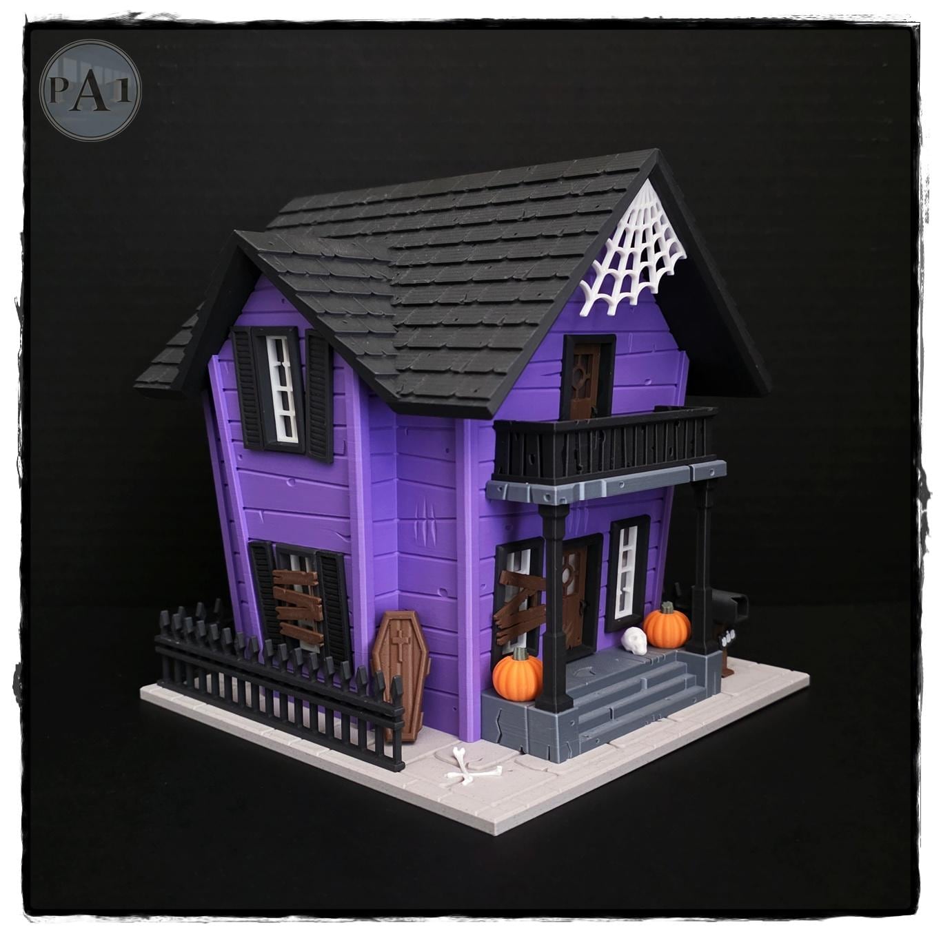 Halloween House, 3D Printed Haunted Decor with LED Tealight — photo 1 of 10