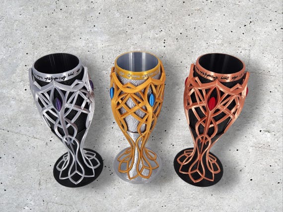 Soda Can Holder Goblet | 3D Printed Elven Fantasy Drinkware