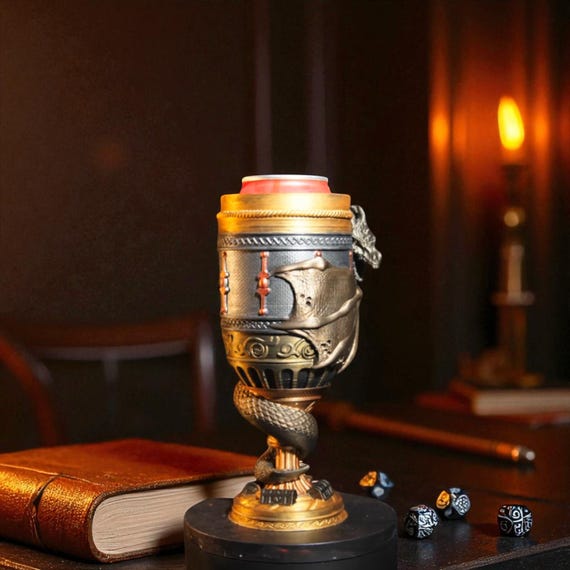 3D Printed Dragon Soda Goblet – Fantasy Gamer Drink Holder