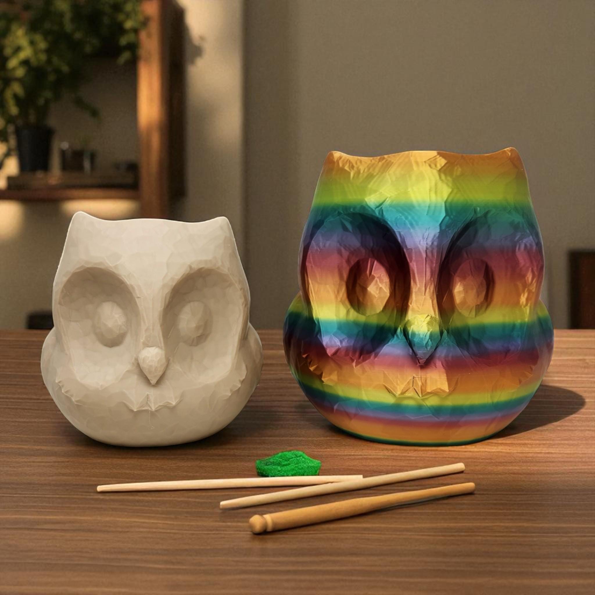 Owl Yarn Bowl – 3D Printed Crochet & Knitting Organizer, Craft Holder Gift — photo 1 of 10