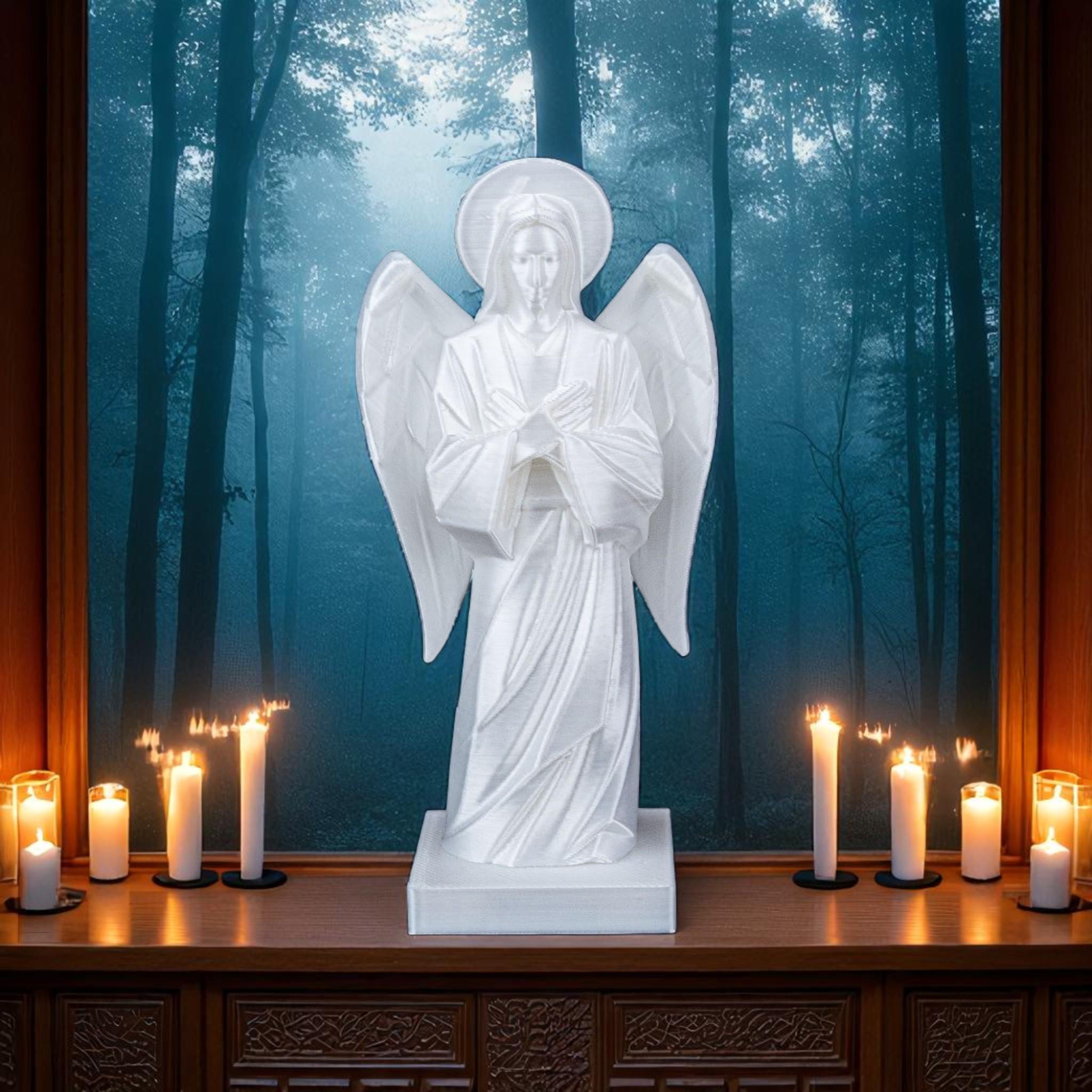 3D Printed Angel Statue, Holy Figurine for Christian Home Decor — photo 1 of 8