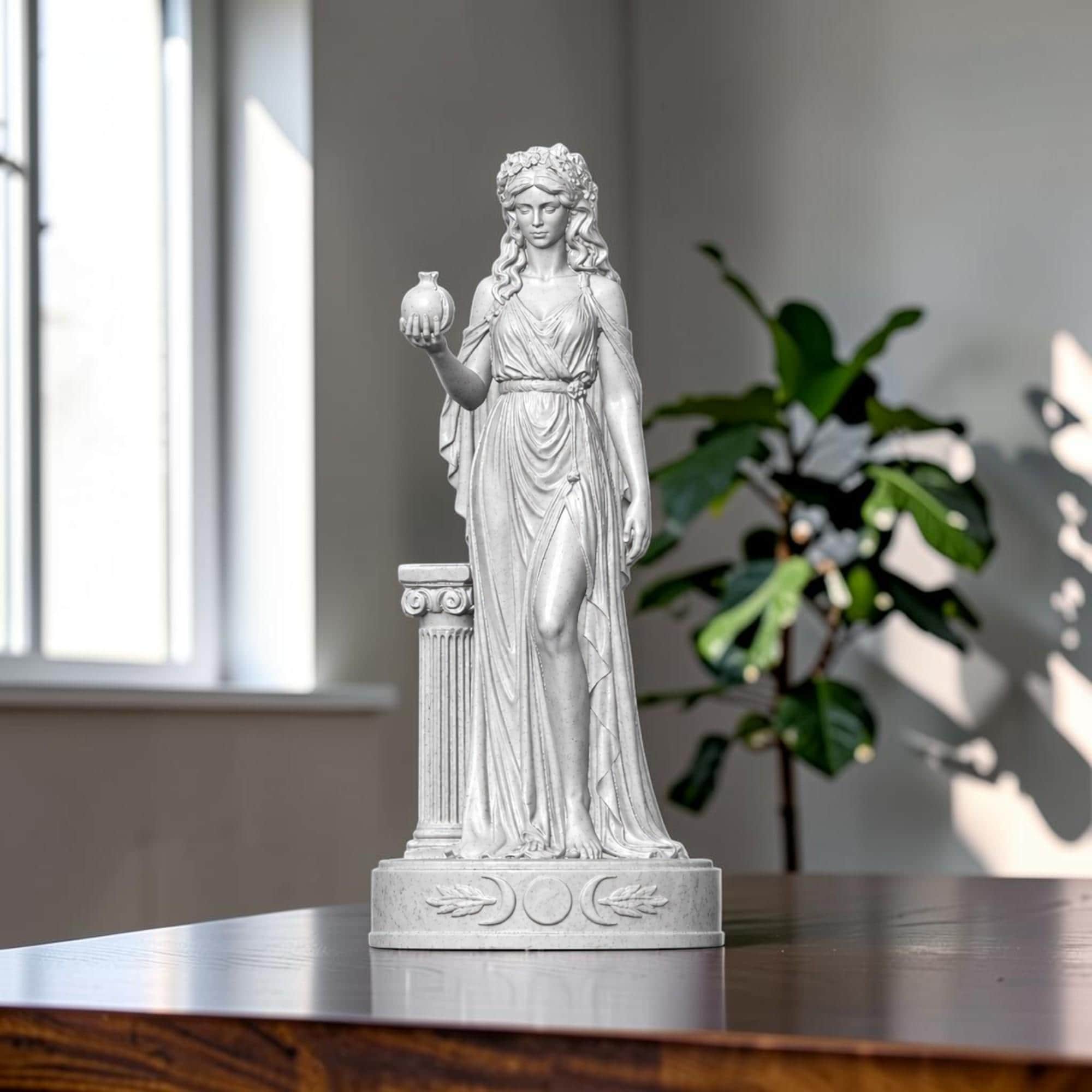 Persephone Statue Queen of the Underworld Sculpture Greek Goddess Decor Stone Finish Gift — photo 1 of 20