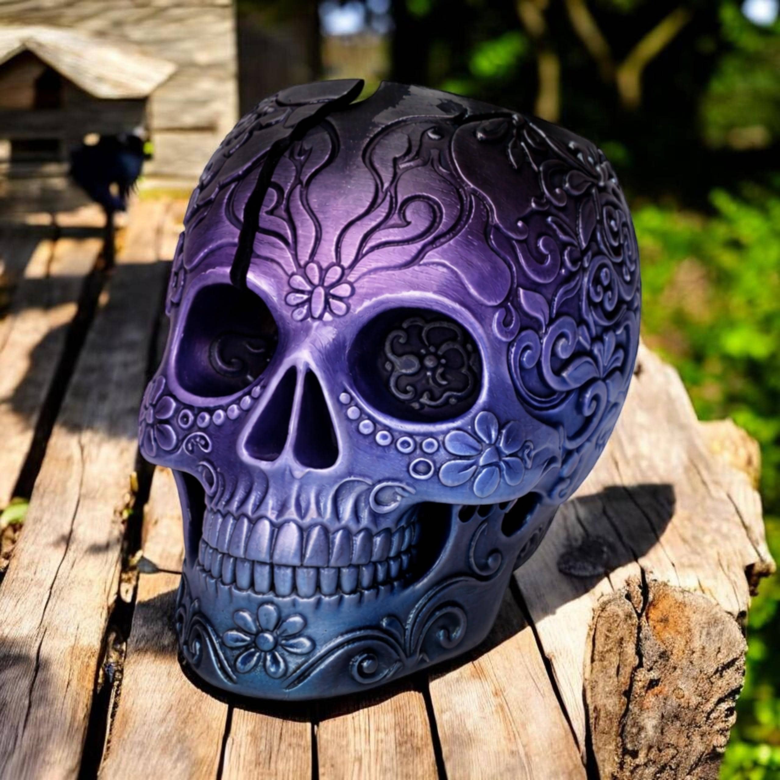 Sugar Skull Bowl, Eco-Friendly 3D Printed Yarn Organizer for Crochet — photo 1 of 20