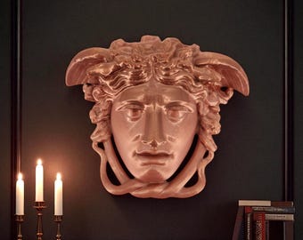 Medusa Gaze Wall Art – 3D Printed Serpent Hair Sculpture | Gothic Greek Myth Decor & Mythological Gift