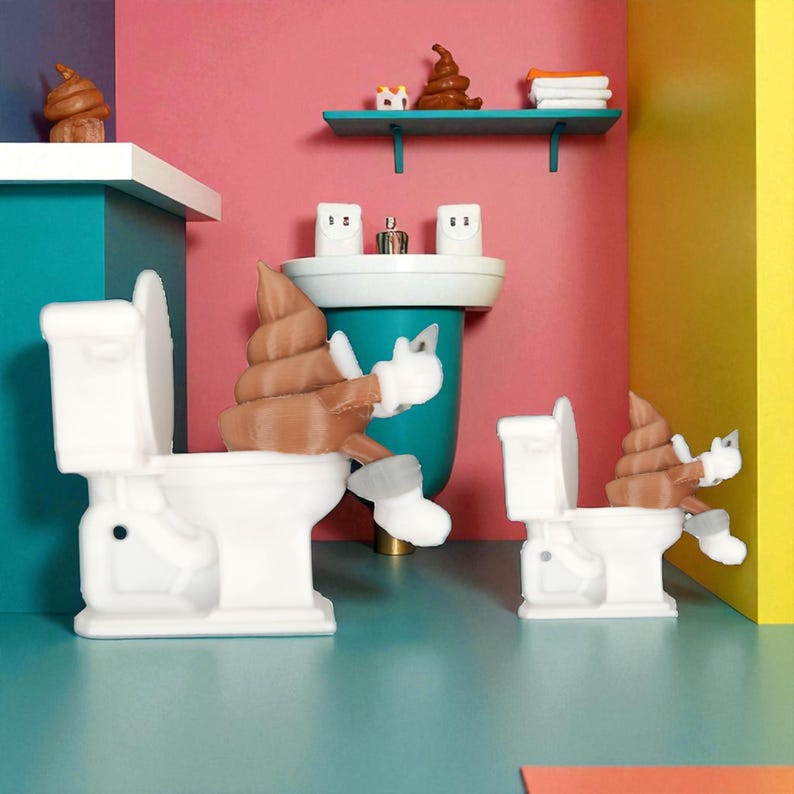Mr. Poop Bathroom Buddy | Fun Mr. Hanky Toilet Decor | Unique Bathroom ...