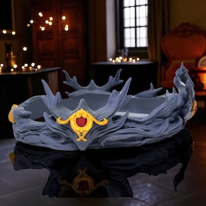 Cosplay Crown Elven Inspired Vine Crown for Kings & Queens – Unique 3D Printed Fantasy Costume Accessory for Events and LARP
