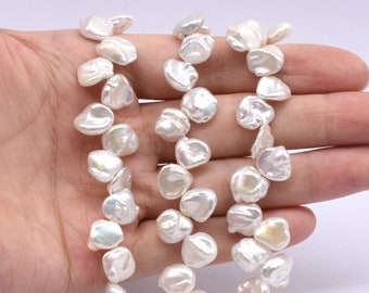 22 mm SQUARE reborn Keshi nucléés Freshwater Pearl Pendentif Boucle d'oreille Set Fleur 22 mm SQUARE reborn Keshi nucléés Freshwater Pearl Pendentif Boucle d'oreille Set Fleur
